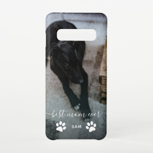 Coque Samsung Galaxy S10 Meilleure maman Jamais Custom Chien Photo