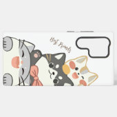 Coque Samsung Galaxy Meilleurs amis avec mes chats adorés (Verso Horizontal)