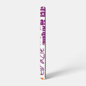 Coque Samsung Galaxy Merci de typographie multilingue violet orange (Côté gauche)