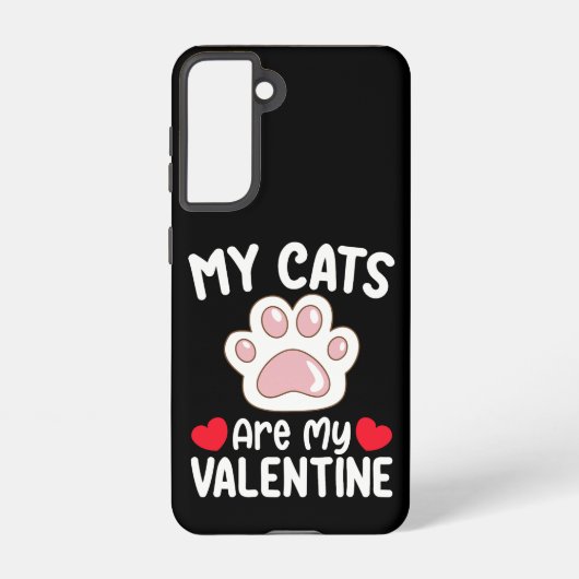 Coque Samsung Galaxy Mes Chats Sont Mes Amateurs Amoureux Des Animaux D (Verso)