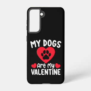 Coque Samsung Galaxy Mes Chiens Sont Mes Valentin Amoureux Des Animaux