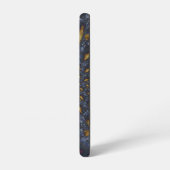 Coque Samsung Galaxy Métal Moulé or et argent bleu (Côté gauche)