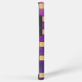 Coque Samsung Galaxy Métallurgique rayé violet (Côté droit)