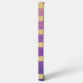Coque Samsung Galaxy Métallurgique rayé violet (Côté gauche)