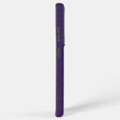 Coque Samsung Galaxy Métallurgique Violet Avec Dentelle De Paisley Noir (Côté droit)