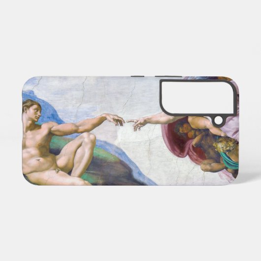 Coque Samsung Galaxy Michelangelo - Création d'Adam Isolé (Verso Horizontal)