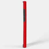 Coque Samsung Galaxy Mignet Un Photo Chien Simple Initial Rouge (Côté droit)