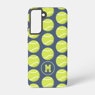 Coque Samsung Galaxy mignon balles de tennis motif monogrammed