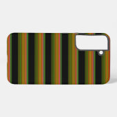 Coque Samsung Galaxy Mignon rayé noir coloré (Verso Horizontal)