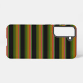 Coque Samsung Galaxy Mignon rayé noir coloré (Verso Horizontal)