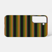 Coque Samsung Galaxy Mignon rayé noir coloré (Verso Horizontal)