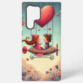 Coque Samsung Galaxy Mignonne bémol Saint Valentin hydravion (Verso)