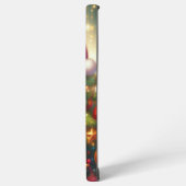 Coque Samsung Galaxy Mignonne, malicieuse chatte dans le sapin de Noël (Côté gauche)