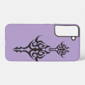 Coque Samsung Galaxy Minimal Black Ink Tattoo Style Artwork (Verso Horizontal)