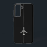 Coque Samsung Galaxy Minimaliste de l'aviation Samsung Galaxy Coque<br><div class="desc">Minimaliste Silver Aviation Samsung Galaxy S21 Coque</div>