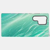 Coque Samsung Galaxy Mint Green Light Waves Phone Case (Verso Horizontal)