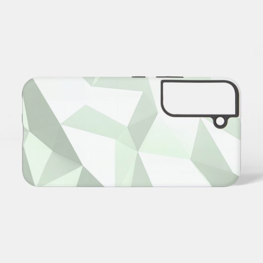 Coque Samsung Galaxy Mint Green Polygon Geometric (Verso Horizontal)