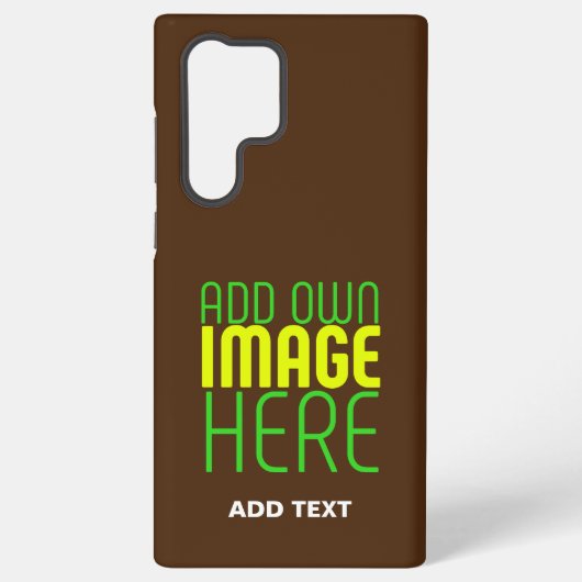 COQUE SAMSUNG GALAXY MODÈLE DE TEXTE D'IMAGE BROWN SIMPLE MODERNE (Verso)