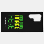 COQUE SAMSUNG GALAXY MODÈLE DE TEXTE D'IMAGE NOIRE SIMPLE ET MODERNE (Verso Horizontal)