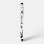 Coque Samsung Galaxy Modèle Floral pourpre (Côté gauche)