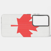 Coque Samsung Galaxy Modèle Knit Maple Leaf Tricot Motif (Côté gauche)