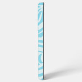 Coque Samsung Galaxy Modèle Zèbre Bleu (Côté gauche)