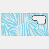 Coque Samsung Galaxy Modèle Zèbre Bleu (Verso Horizontal)