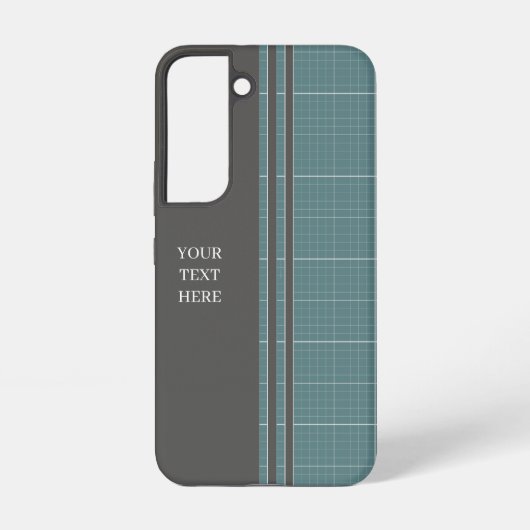 Coque Samsung Galaxy Modern Blueprint Grid Phone Case PC01 (Verso)