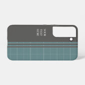 Coque Samsung Galaxy Modern Blueprint Grid Phone Case PC01 (Verso Horizontal)