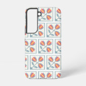 Coque Samsung Galaxy Modern Decorative Flowers Pattern (Verso)
