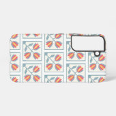 Coque Samsung Galaxy Modern Decorative Flowers Pattern (Verso Horizontal)