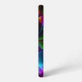 Coque Samsung Galaxy Modern Floral Abstract Art Red Blue Pattern #12 (Côté gauche)