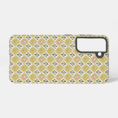 Coque Samsung Galaxy Modern Olive & Magenta Geometric Tribal Pattern (Verso Horizontal)