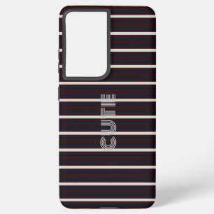 Coque Samsung Galaxy Moderne Cute strié