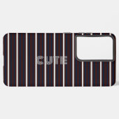 Coque Samsung Galaxy Moderne Cute strié (Côté gauche)
