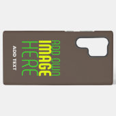 COQUE SAMSUNG GALAXY MODERNE ÉDITABLE SIMPLE CAFÉ IMAGE MODÈLE TEXTE (Verso Horizontal)