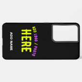 COQUE SAMSUNG GALAXY MODERNE ET MODERNE PERSONNALISABLE NOIR VÉRIFIÉ (Côté gauche)