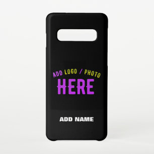 COQUE SAMSUNG GALAXY S10  MODERNE ET MODERNE PERSONNALISABLE NOIR VÉRIFIÉ
