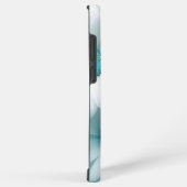 Coque Samsung Galaxy Moderne Floral Bleu (Côté droit)
