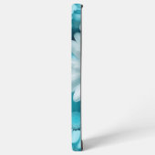 Coque Samsung Galaxy Moderne Floral Bleu (Côté gauche)