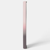 Coque Samsung Galaxy Moderne simple rose violet et or monogramme (Côté gauche)