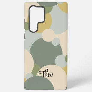 Coque Samsung Galaxy Molécule personnalisée jaune-vert Samsung Téléphon