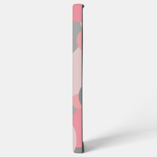 Coque Samsung Galaxy Molécule rose-gris personnalisée Samsung Phone Cas (Côté gauche)