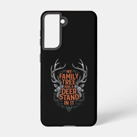 Coque Samsung Galaxy Mon Arbre Familial A Un Deer Stand Dans La Chasse (Verso)
