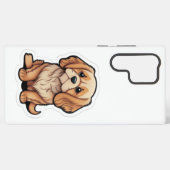Coque Samsung Galaxy Mon chien mignon đŸdans le boĂźtier de mon Samsung (Verso Horizontal)