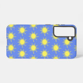 Coque Samsung Galaxy Mon étui téléphonique Sunshine (bleu ciel et jaune (Verso Horizontal)