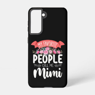 Coque Samsung Galaxy Mon peuple favori m'appelle la Fête des Mères Mimi