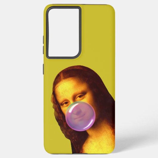 Coque Samsung Galaxy Mona Lisa Chauffage gomme Bulle (Verso)