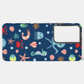 Coque Samsung Galaxy Monde marin (Côté gauche)