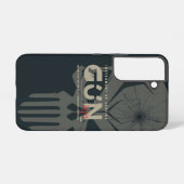 Coque Samsung Galaxy Monogram Art de Gun | (Mode sombre) (Verso Horizontal)